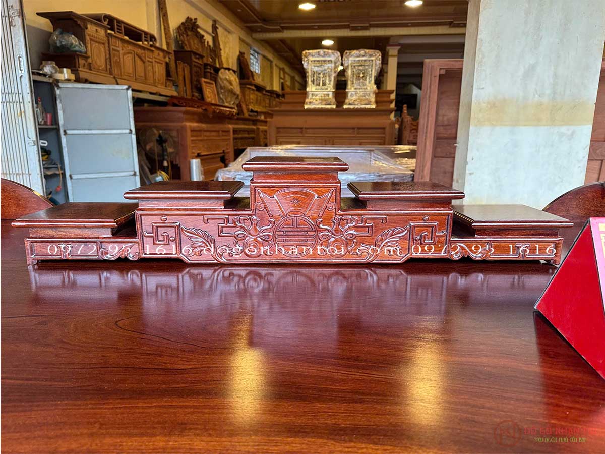 Bàn thờ triện thọ gỗ hương đá7
